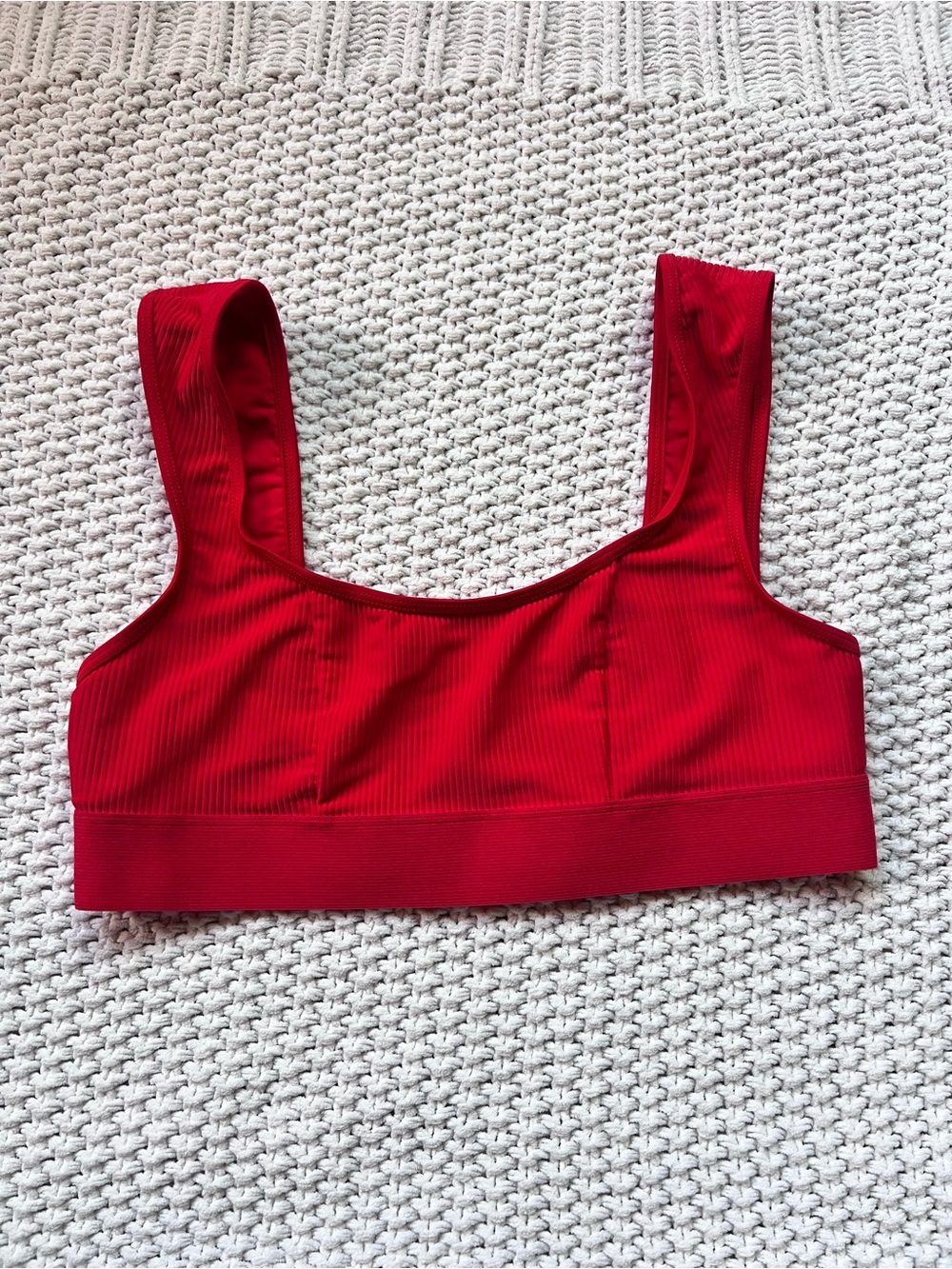 Frankie’s Bikini Top Red Cute 4th of July Pool Party Swim Classic Size Large